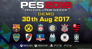 PES 2018 terá demonstração gratuita com Seleção Brasileira, Corinthians e Flamengo